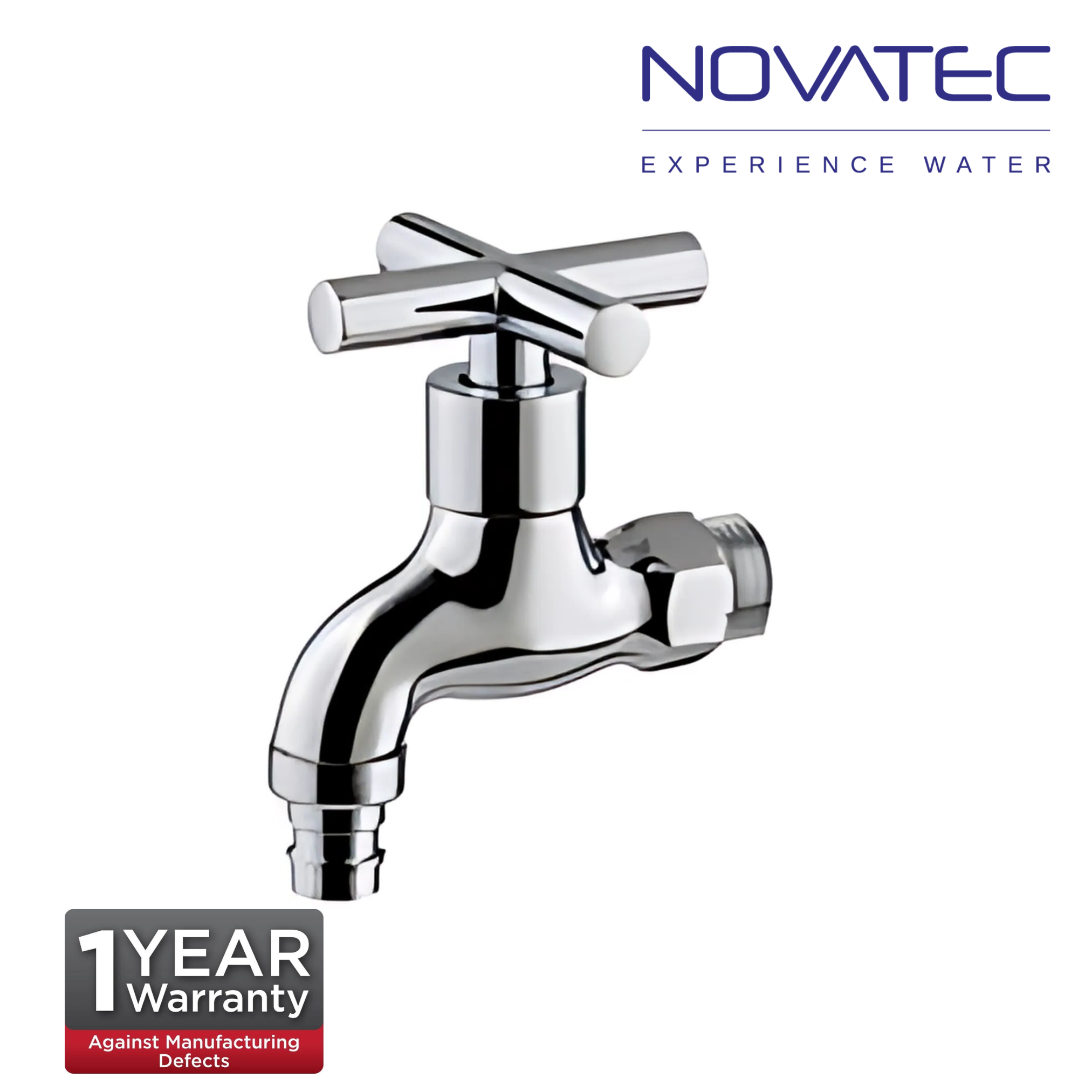 Novatec Clio Chrome Plated Hose Bibtap